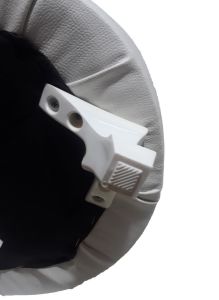 Kahverengi-Gri-Krem-Beyaz Renkte Süet 3 Ayaklı 33x33x42cm Tabure