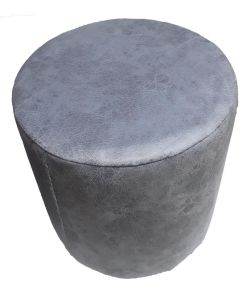 Kahverengi-Gri-Krem-Beyaz Renkte Süet 3 Ayaklı 33x33x42cm Tabure