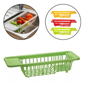 Lavaboya Takılan Sebze Meyve Yıkama Süzgeci Sepeti Gondol Lavabo İstasyonu Bulaşık Süzme Sepeti