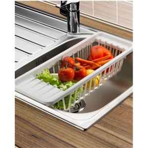 Lavaboya Takılan Sebze Meyve Yıkama Süzgeci Sepeti Gondol Lavabo İstasyonu Bulaşık Süzme Sepeti