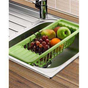 Lavaboya Takılan Sebze Meyve Yıkama Süzgeci Sepeti Gondol Lavabo İstasyonu Bulaşık Süzme Sepeti