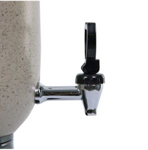 Granit Gövde Elektrikli Semaver 50 Bardak Çay Makinesi Porselen Demlik Emniyet Sistemli Termostatlı