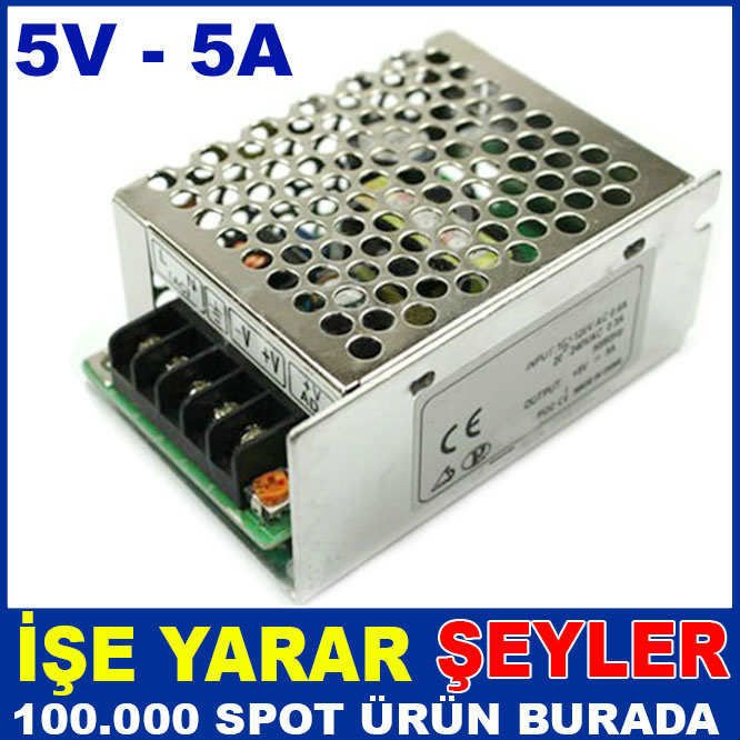 5 VOLT 5AMP LED AYDINLATMA GÜÇ ADAPTÖRÜ