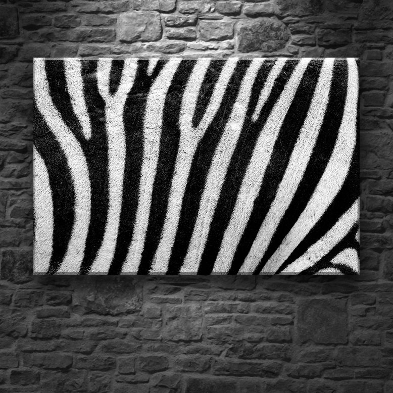 ZEBRA DESENİ 7 değişen ölçü ORİJİNAL KANVAS TABLO