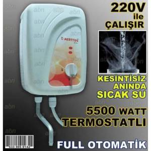 Merttuğ Otomatik Elektrikli Mutfak Şofbeni,10 Yıl Kullanım Ömrü