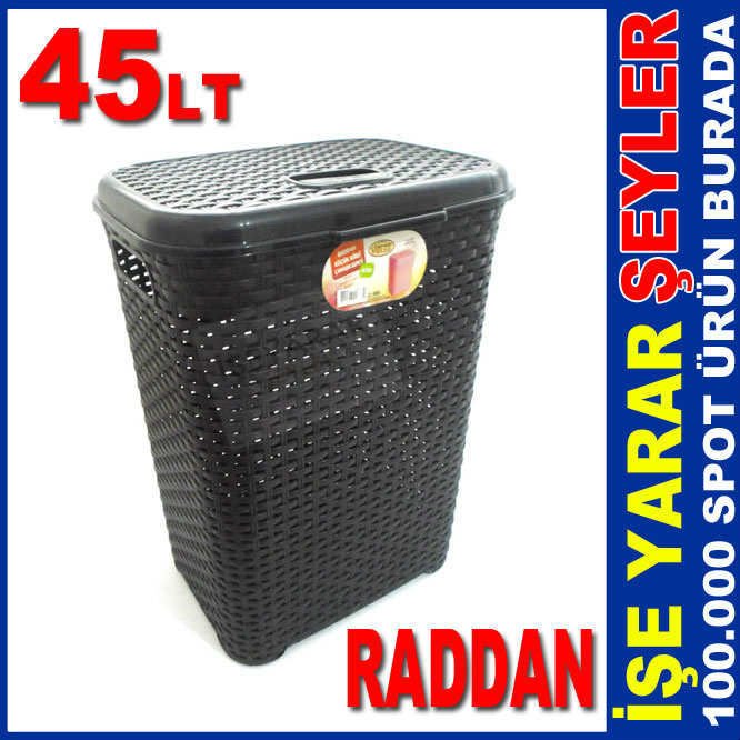 RADDAN GÖRÜNÜMLÜ 45 LT BANYO ÇAMAŞIR SEPETİ