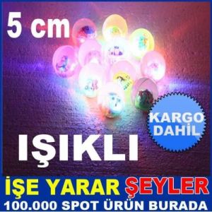 ÇİZGİ KARAKTER DESENLİ IŞIKLI ÇOCUK STRES TOPU