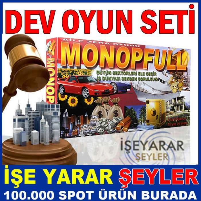 EĞLENDİRİCİ KEYİFLİ ZEKA ve MASA OYUNU MONOPFULL