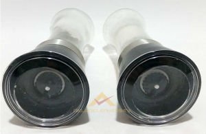 BÜYÜK BOY SAĞLIKLI CAM HAZNELİ KAPAKLI 19cm TUZ KARABİBER ÖĞÜTÜCÜ SERAMİK ÇARKLI PASLANMAZ DEĞİRMEN