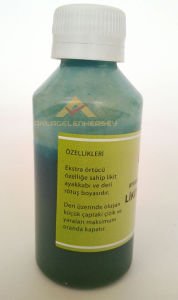 AYAKKABI,ÇANTA,KOLTUK HER TÜRLÜ DERİ-TÜM DERİ RENKLERİ İÇİN Çok Seçenekli HATA GİDERİCİ RÖTUŞ BOYASI yeşil