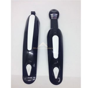 Ön ve Arka Bisiklet Çamurluğu 32cm Arka 37cm Ön Plastik Bisiklet Çamurluk Siyah Beyaz