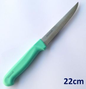 Türk Malı Çelik Bıçak Süper Keskin 22cm Mutfak Salata Bıçağı Çark Motoru ve Taşta Bilenebilir Çelik