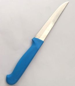 Türk Malı Çelik Bıçak Süper Keskin 22cm Mutfak Salata Bıçağı Çark Motoru ve Taşta Bilenebilir Çelik