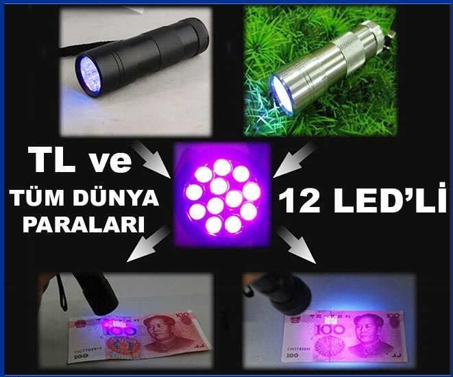ULTRA VİOLE LED IŞIKLI SAHTE PARA KONTROL FENERİ