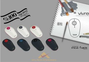 INCA VİVRE HER YÜZEYDE ÇALIŞABİLEN INCATRACK ERGONOMİK WIRELESS KABLOSUZ OPTİC MOUSE FARE