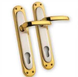 1.Kalite pirinç yale tipi kapı kolu seti saten