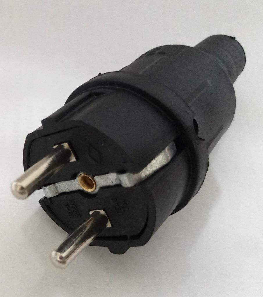 Monofaze Kauçuk Topraklı Fiş Tam Yalıtım Yüksek Amper Korumalı Uzatma Kablosu ve Tüm Cihazlar için