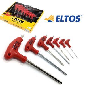 7 Parçadan Oluşan Eltos T Tipi Alyan Seti Takımı Paslanmaz Çelik 1. Kalite Sağlam ve Dayanıklı