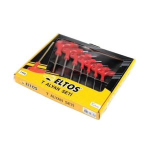 7 Parçadan Oluşan Eltos T Tipi Alyan Seti Takımı Paslanmaz Çelik 1. Kalite Sağlam ve Dayanıklı