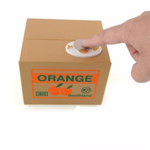 Pille Çalışan Elektronik Para Yiyen Sevimli Hırsız Kedi Kumbara