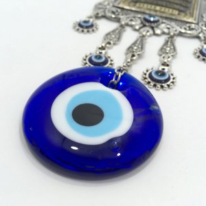 Nazar Boncuklu Metal İşlemeli Nazar Duası Hediyelik Süs Eşyası