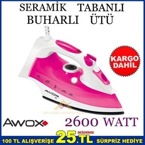 AWOX SERAMİK TABANLI BUHARLI 2600 WATT ÜTÜ KD