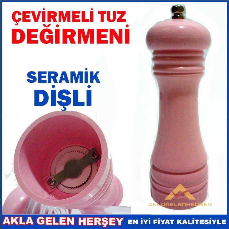 GURME SERAMİK DİŞ ÇEVİRMELİ TUZ DEĞİRMEN SETİ