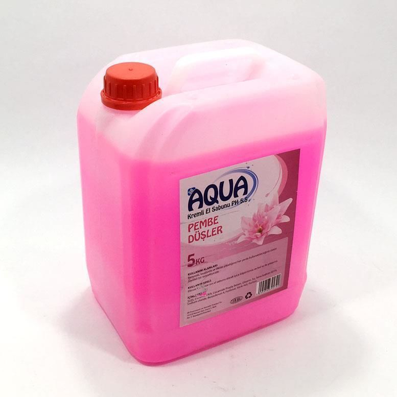 Kremli Sıvı El Sabunu Çiçek Kokulu Hijyenik Aqua Sıvı El Deterjan