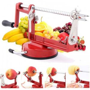 Paslanmaz Çelik Elma Patates Sebze Soyucu Spiral Dilimleyici