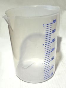 Şeffaf Kırılmayan Plastikten Kulplu Sürahi Tipi 3 Litre Ölçü Kabı Çok Amaçlı Dereceli Ölçek Kap