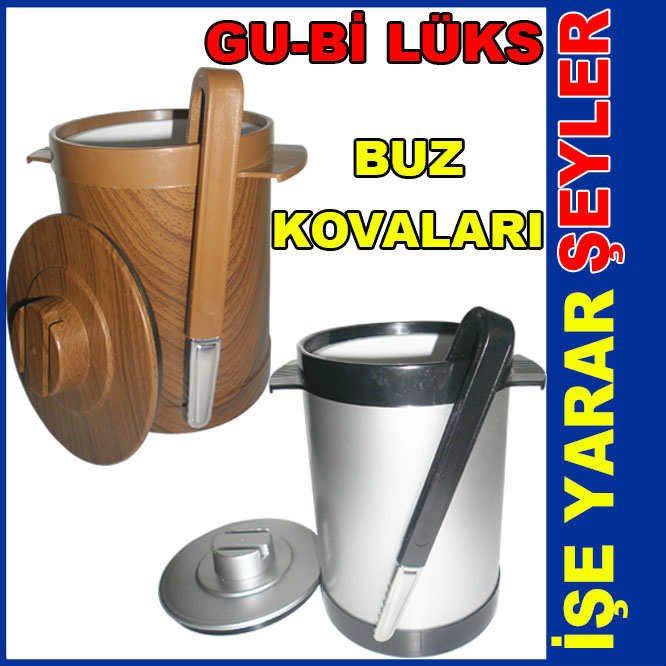 GU-Bİ SERT PLASTİK KAPAKLI LÜKS BUZ KOVALARI