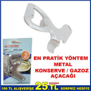 EN PRATİK METAL KONSERVE AÇACAĞI GAZOZ AÇACAĞI
