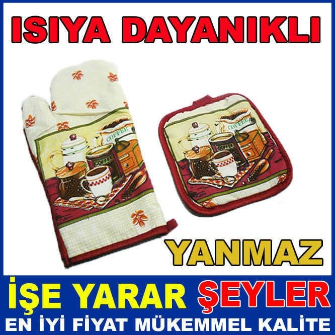 YANMAZ 2 PARÇALI ISIYA DAYANIKLI FIRIN ELDİVEN