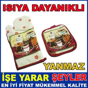 YANMAZ 2 PARÇALI ISIYA DAYANIKLI FIRIN ELDİVEN