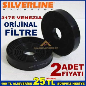 SILVERLINE 3175 VENEZIA ANKASTRE DAVLUMBAZ FİLTRESİ SILVERLINE 3175 VENEZIA ASPİRATÖR KARBON FİLTRE