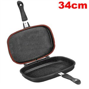 2 YEDEK SİLİKON CONTA ile GRANİT DÖKÜM İKİZ BALIK & IZGARA TAVASI