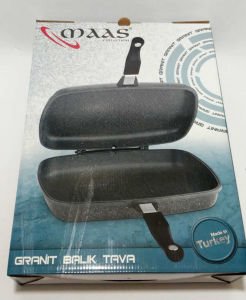 2 YEDEK SİLİKON CONTA ile GRANİT DÖKÜM İKİZ BALIK & IZGARA TAVASI