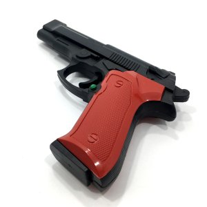 Boncuk Atan Şarjörlü Oyuncak Tabanca 100 Adet Boncuk Hediyeli Plastik