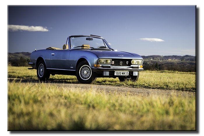 PEUGEOT 504 COUPE 6 değişen ölçü ORİJİNAL KANVAS TABLO