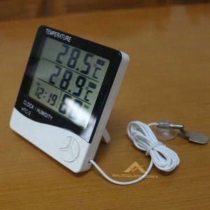 İÇ VE DIŞ MEKAN ISI ve NEM ÖLÇER TERMOMETRE ÇOK FONKSİYONLU GENİŞ LCD EKRAN SAAT,TARİH-TAKVİM AYARLI