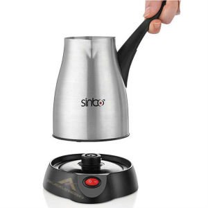 SİNBO SCM-2943 ELEKTRİKLİ ÇELİK CEZVE, KABLOSUZ ELEKTRİKLİ 360º DÖNEBİLEN TÜRK KAHVESİ MAKİNASI