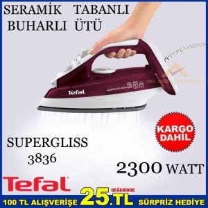 TEFAL 3836 SERAMİK TABANLI BUHARLI 2300 WATT ÜTÜ