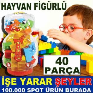 Figürlü Kutu Zeka Geliştirici 40 Parça Lego Seti