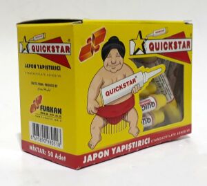 3 Adet QuickStar Güçlü Japon Yapıştırıcı 3x1.3 gr 7 cm Boyunda Her Yüzeyde Kullanabilirsiniz
