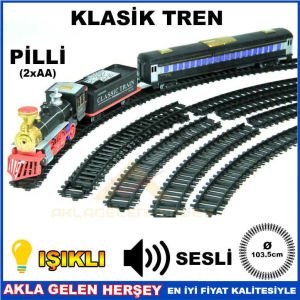 103cm IŞIKLI SESLİ OYUNCAK KLASİK TREN SETİ
