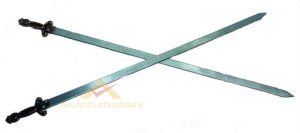 Eskitme kılıç başlı kebapçı şişi ömür boyu garantili 57cm uzun boy paslanmaz çelik adana kebabı şişi