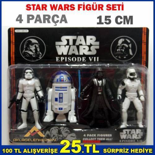 Pilli Işıklı Star Wars Epısode Vıı 4lü Figür Set