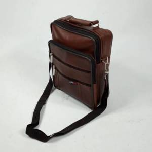 Hakiki Deri Omuz Askılı 5 Cepli Büyük Boy El Çantası 24x20cm