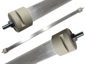 HerModel infrared Soba 1500W Rezistans Teli+55cm Cam TaşBaşlıklı Hazır Montajlı Elektrikli Isıtma