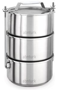 Tabldot tipi Paslanmaz Çelik 3lü Sefer Tası 22x11cm